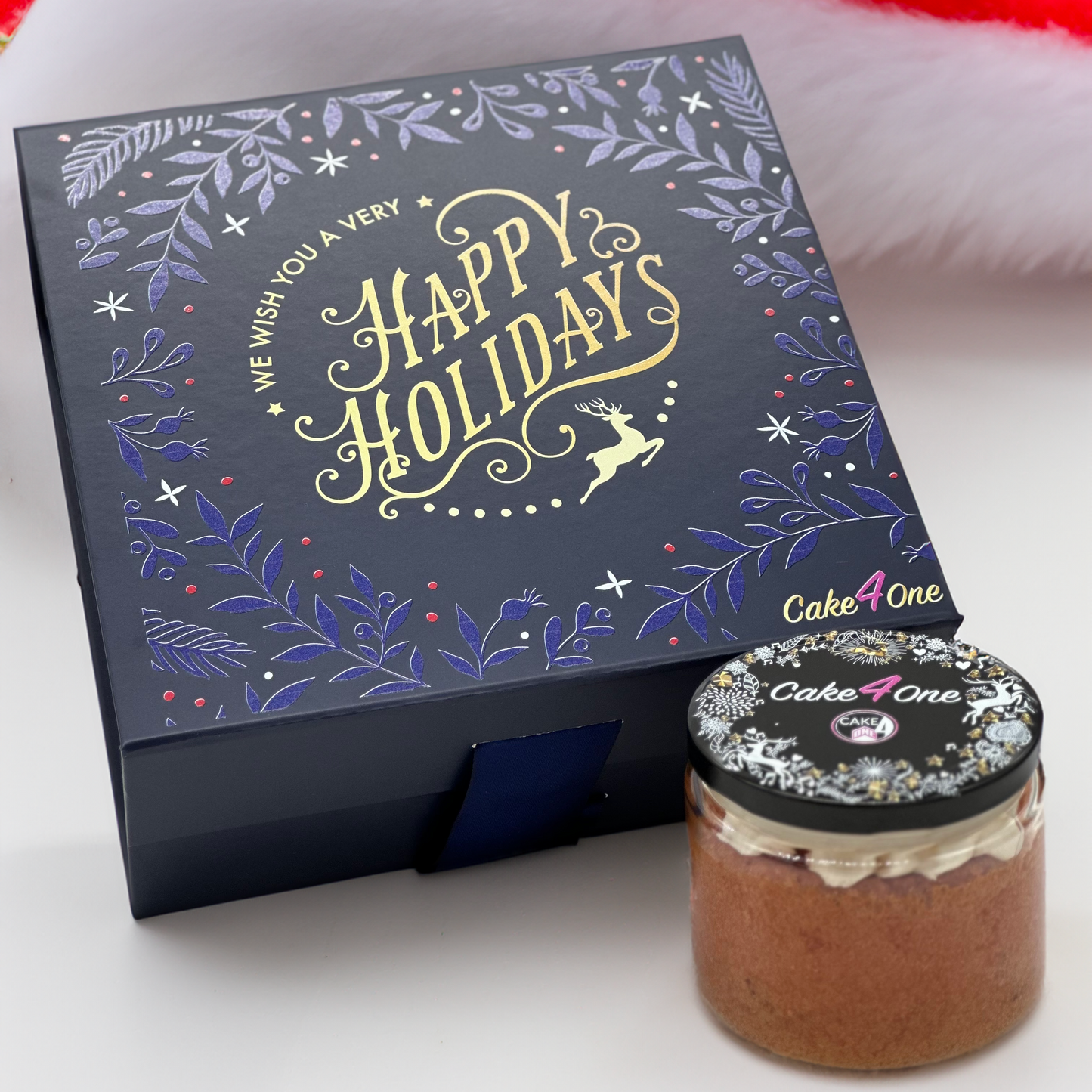 Happy Holidays Royal Blue Gift Set